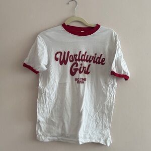 Women's Worldwide Girl Tee - White & Red